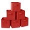 Casafield Set of 6 Collapsible Fabric Cube Storage Bins - 11" Foldable Cloth Baskets for Shelves, Cubby Organizers & More